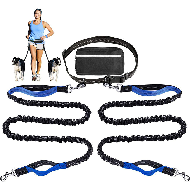 🔥🎁Hot Sale 50% OFF💥- Ends Soon!🔥Adjustable Hands-Free Dog Lead with Waist Bag