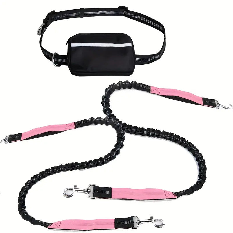 🔥🎁Hot Sale 50% OFF💥- Ends Soon!🔥Adjustable Hands-Free Dog Lead with Waist Bag