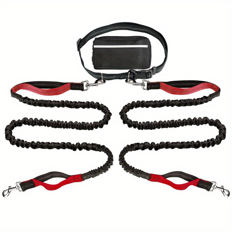 🔥🎁Hot Sale 50% OFF💥- Ends Soon!🔥Adjustable Hands-Free Dog Lead with Waist Bag