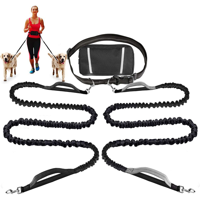 🔥🎁Hot Sale 50% OFF💥- Ends Soon!🔥Adjustable Hands-Free Dog Lead with Waist Bag