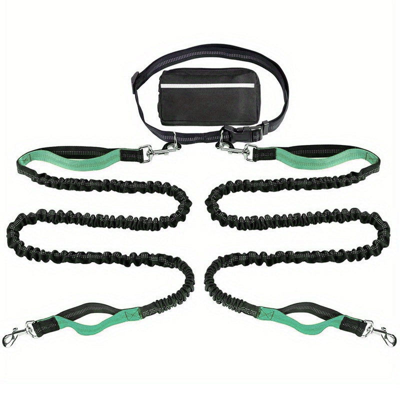 🔥🎁Hot Sale 50% OFF💥- Ends Soon!🔥Adjustable Hands-Free Dog Lead with Waist Bag