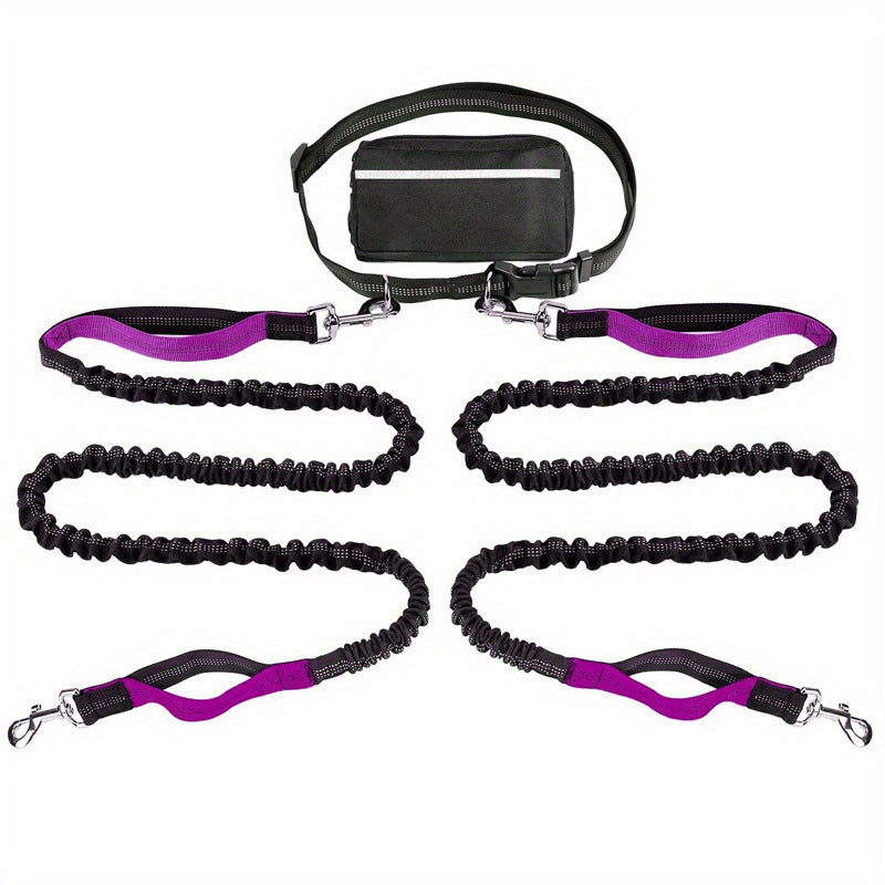 🔥🎁Hot Sale 50% OFF💥- Ends Soon!🔥Adjustable Hands-Free Dog Lead with Waist Bag