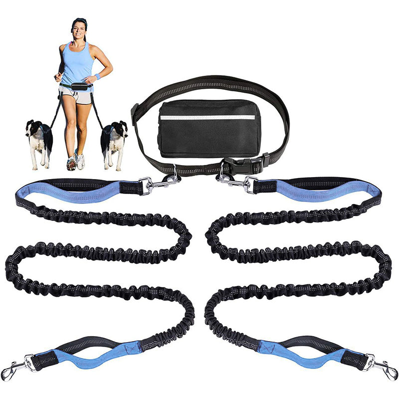 🔥🎁Hot Sale 50% OFF💥- Ends Soon!🔥Adjustable Hands-Free Dog Lead with Waist Bag