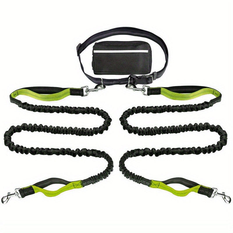 🔥🎁Hot Sale 50% OFF💥- Ends Soon!🔥Adjustable Hands-Free Dog Lead with Waist Bag