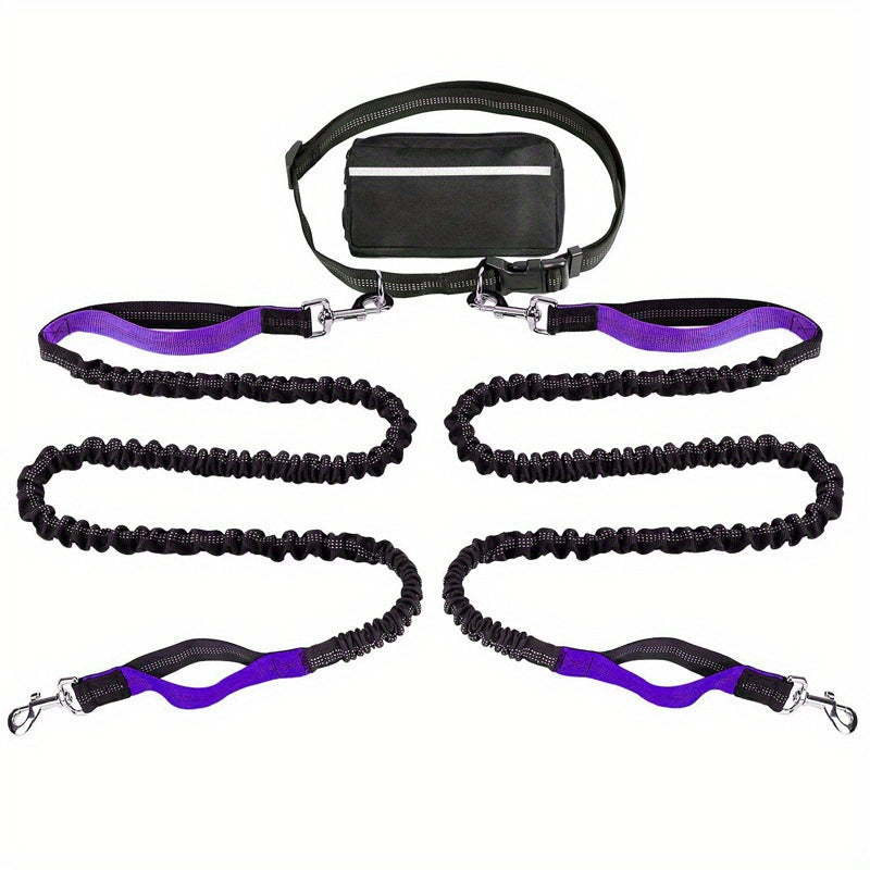 🔥🎁Hot Sale 50% OFF💥- Ends Soon!🔥Adjustable Hands-Free Dog Lead with Waist Bag
