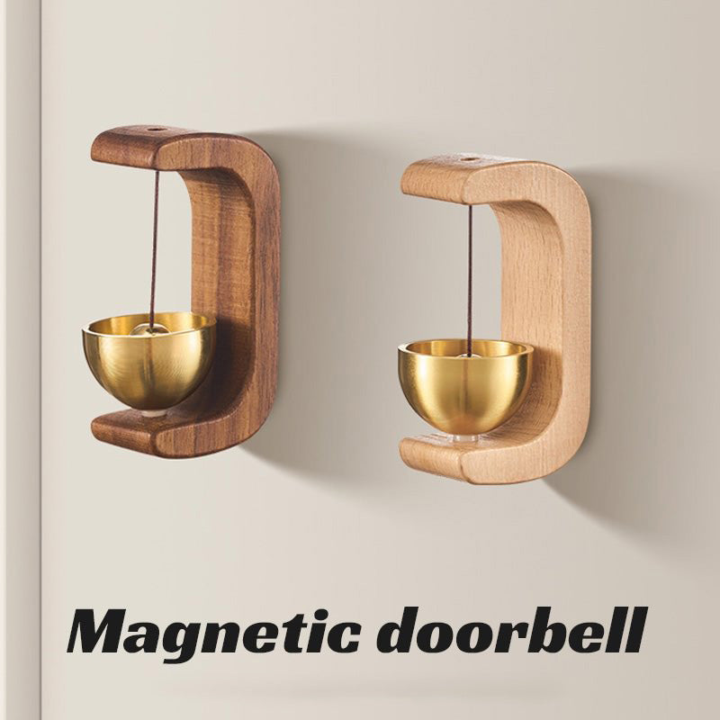 Magnetic Wooden Wind Chime Doorbell Decoration