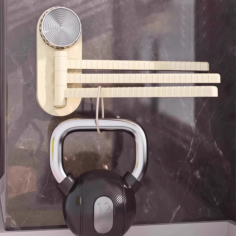 No-Drill Rotating Towel Rack With Suction Cup