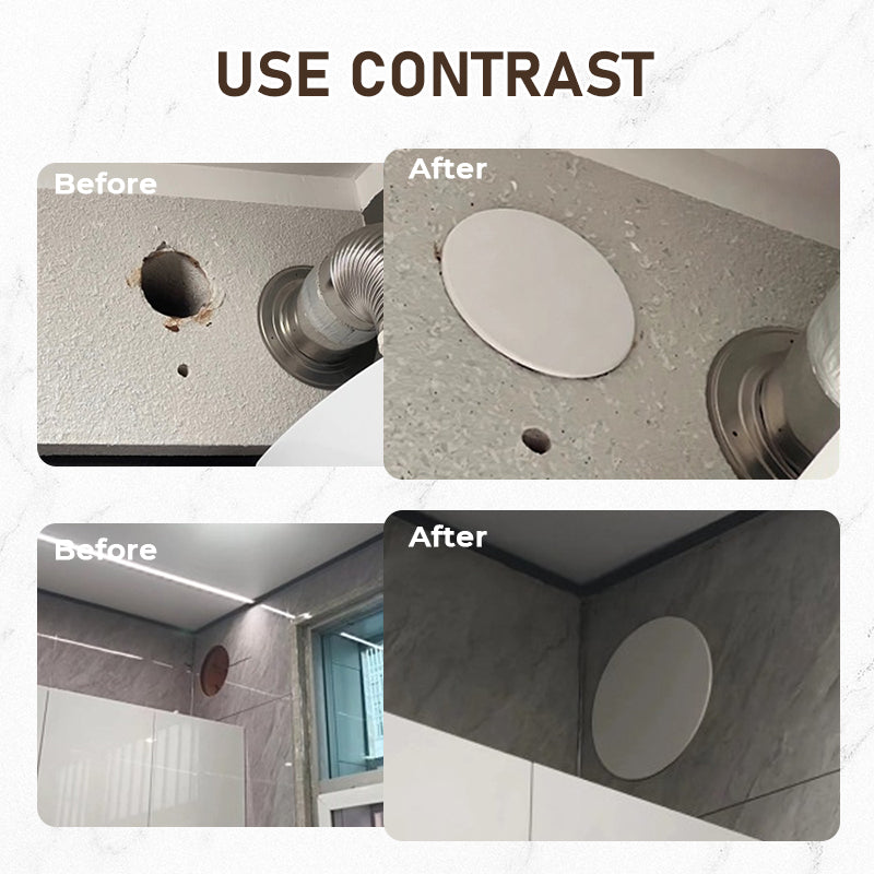 Spring-Loaded Ceiling Hole Cover Plate