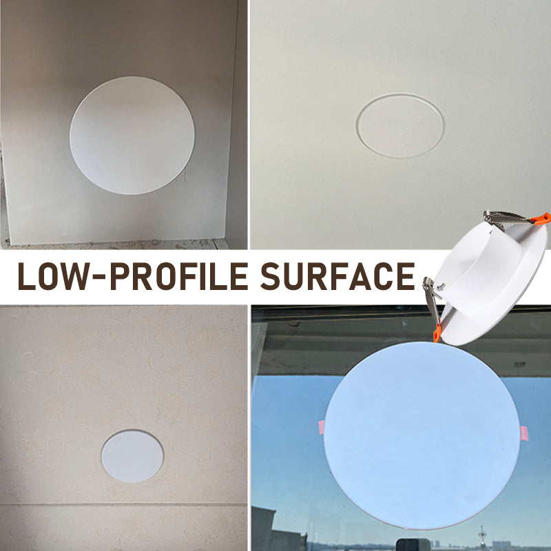 Spring-Loaded Ceiling Hole Cover Plate