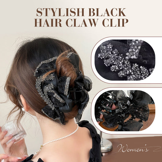 Stylish Black Hair Claw Clip for Women