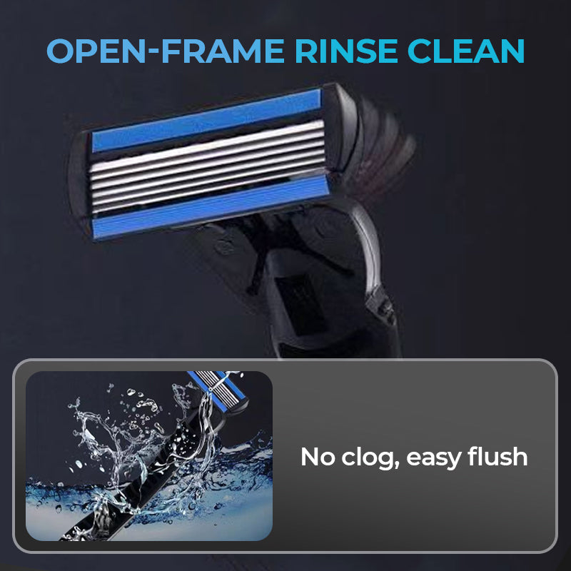 6-Blade Razor with Easy Snap-In Head