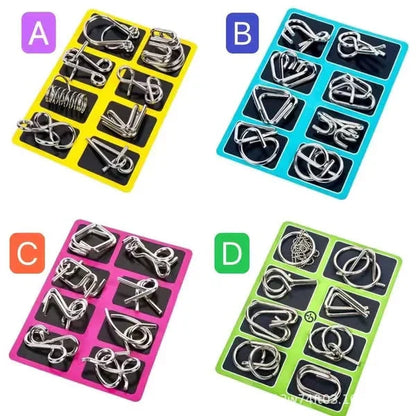 ✨50% OFF - While Supplies Last✅Metal Puzzle Ring Set (8-Piece)