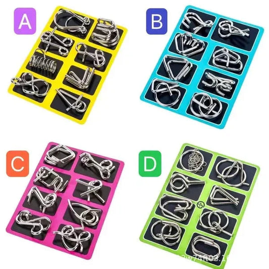✨50% OFF - While Supplies Last✅Metal Puzzle Ring Set (8-Piece)