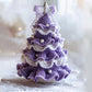 Crochet Christmas Tree Decoration with Imitation Pearl Accents