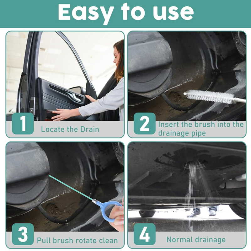 Auto Sunroof Drain Cleaning Tool – Flexible Pipe Brush