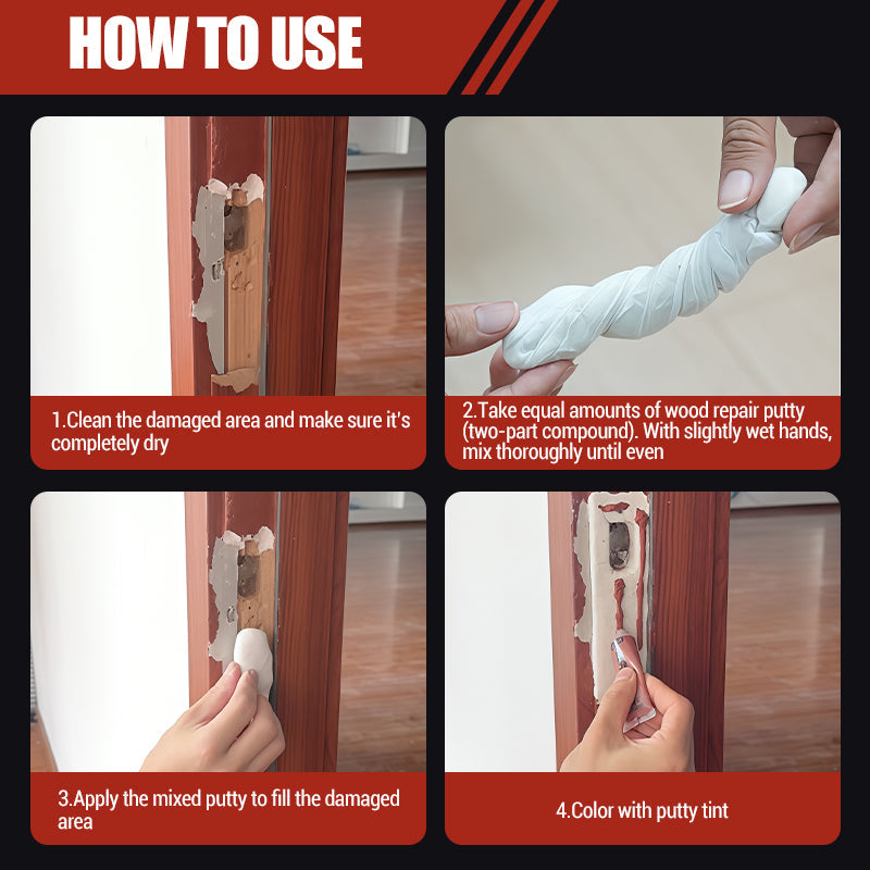 Wood Repair Epoxy Putty Set