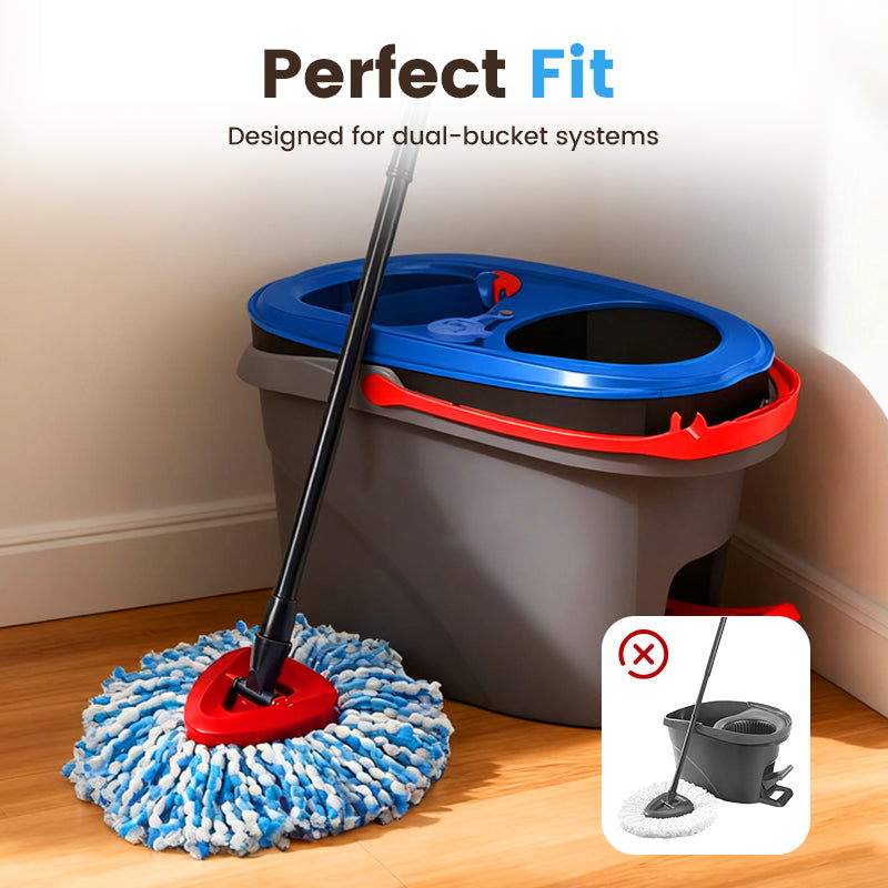 Triangular Microfiber Mop Head Replacement