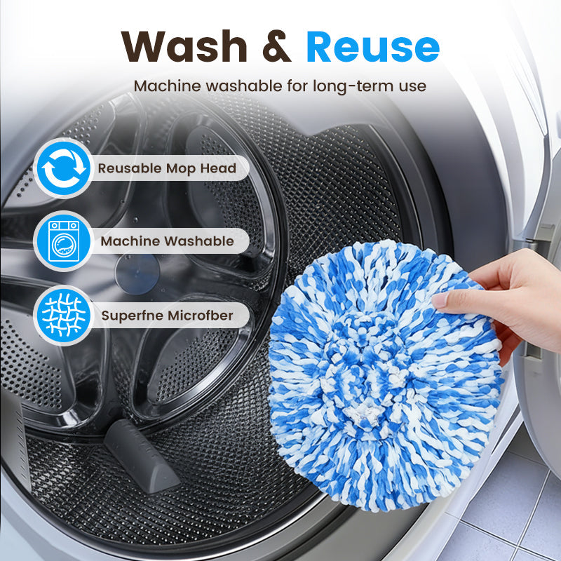 Triangular Microfiber Mop Head Replacement
