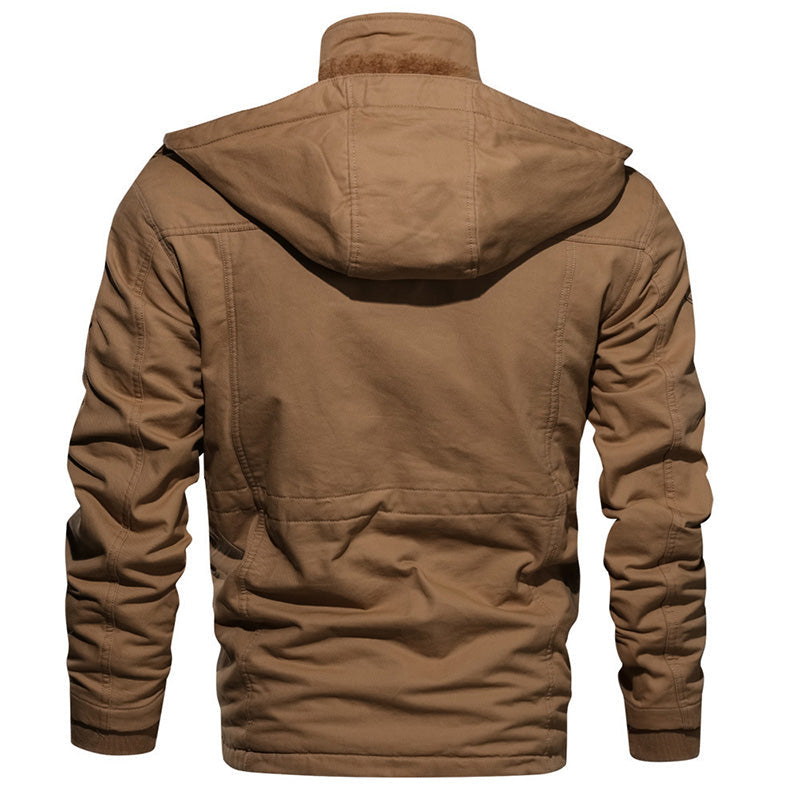 ⏰Limited Time Sale 50% OFF🔥Men's Winter Drawstring Cotton Military Driver Jacket - Comfort and Style Combined