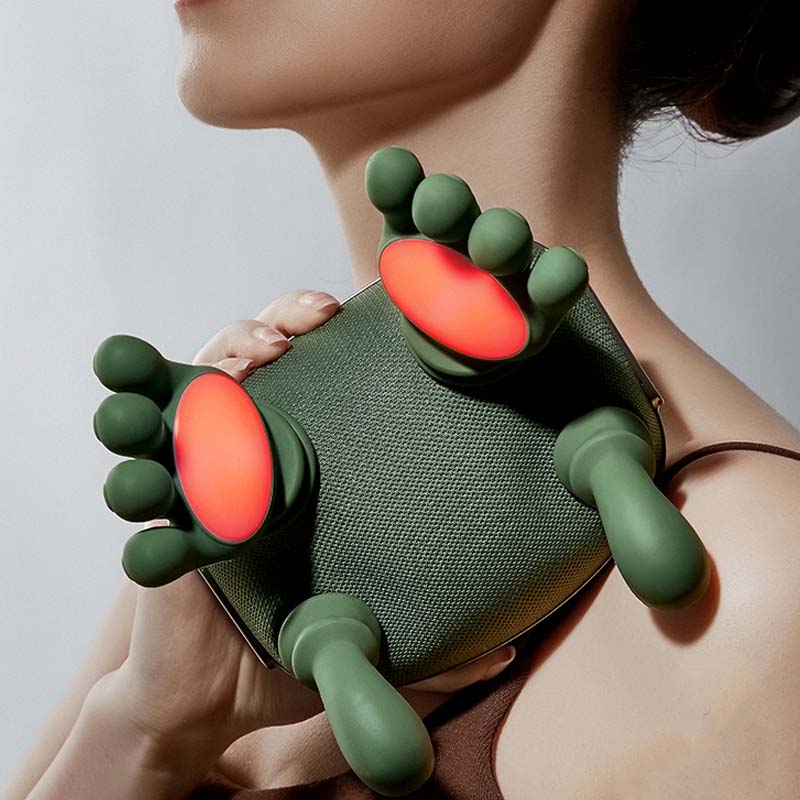 Neck Massage Pillow - 3-Speed Heat Therapy, Relieves Pain & Stress, Portable for Home/Office 🔥📦