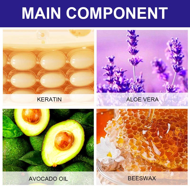 Purple Keratin Hair Mask - Intense Repair for Curly or Color-Treated Hair, Restores Shine & Softness in 3 Mins🌿🧴