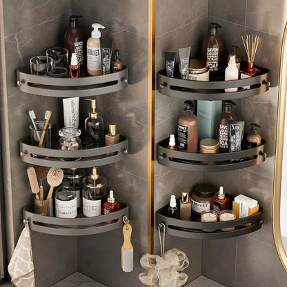 🏠 Bathroom Triangle Shelf – Easy Install, Rustproof for Storing Shampoo/Soap in Bathroom 🧴