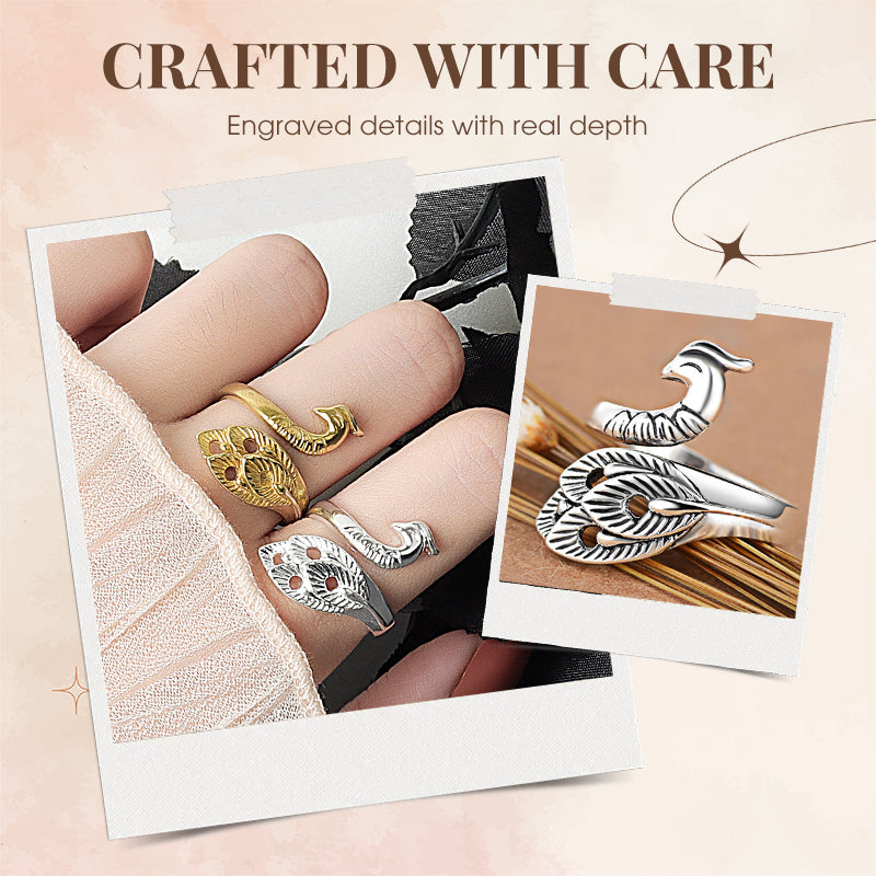 💥BUY 1 GET 1 FREE-Charming Adjustable Vintage Peacock Ring