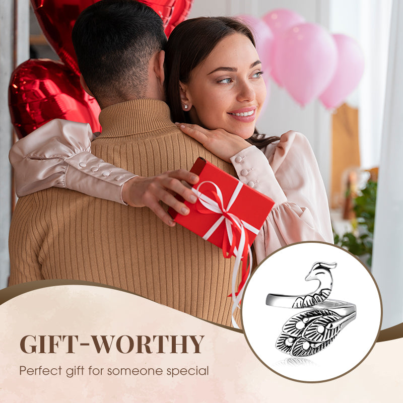 💥BUY 1 GET 1 FREE-Charming Adjustable Vintage Peacock Ring