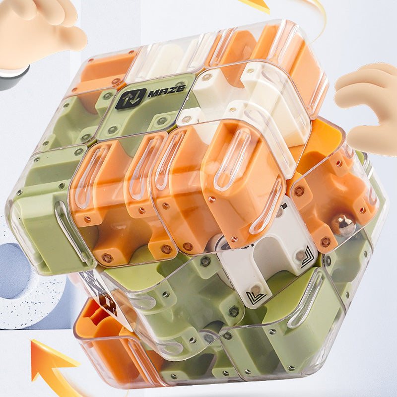 Fun 3D Maze Rolling Cube Puzzle