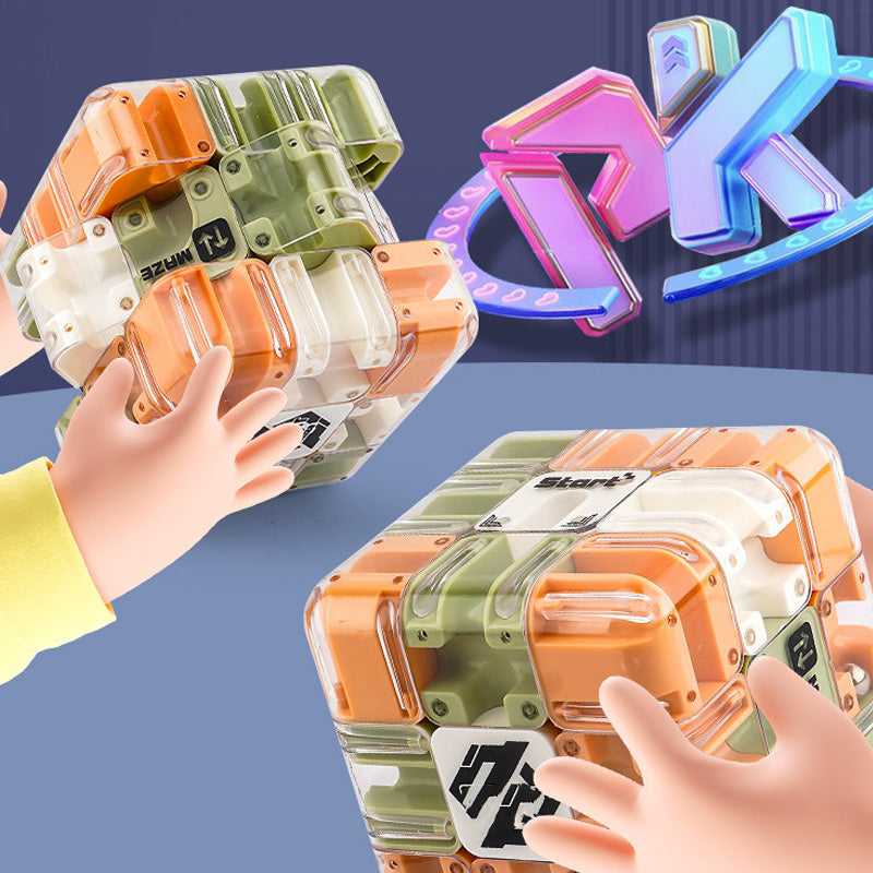 Fun 3D Maze Rolling Cube Puzzle