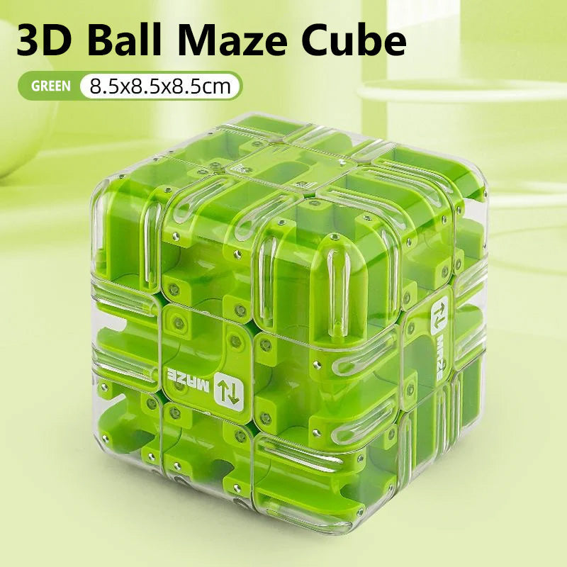 Fun 3D Maze Rolling Cube Puzzle