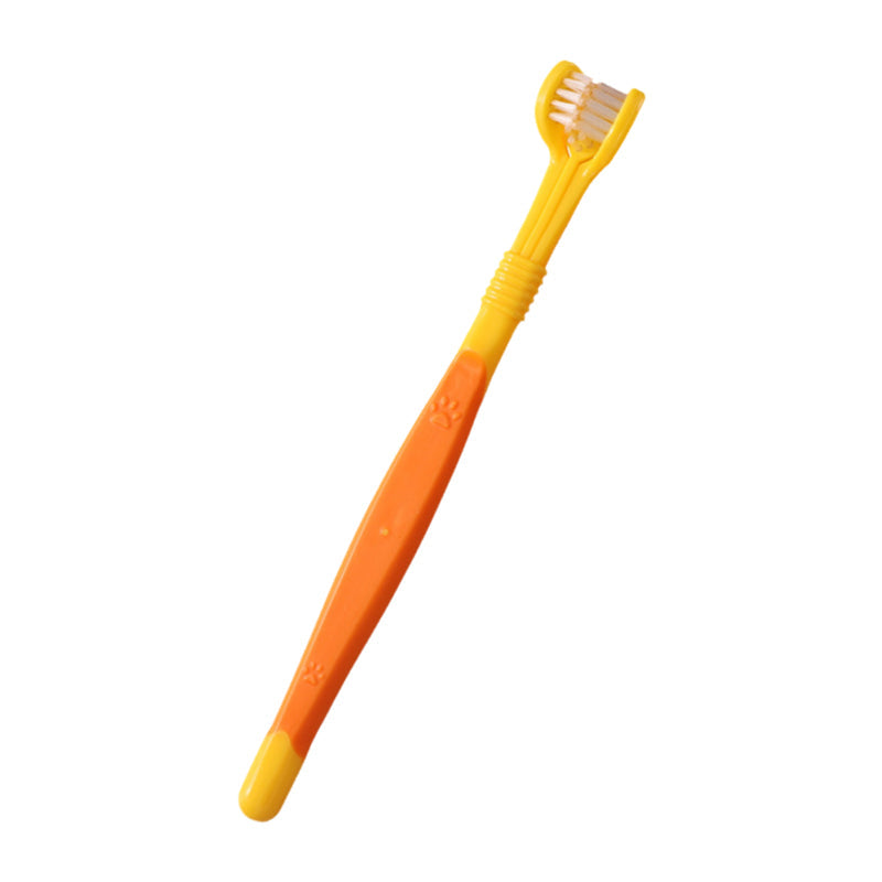 3-Sided Pet Soft Bristle Toothbrush (Buy 1 get 1 free)