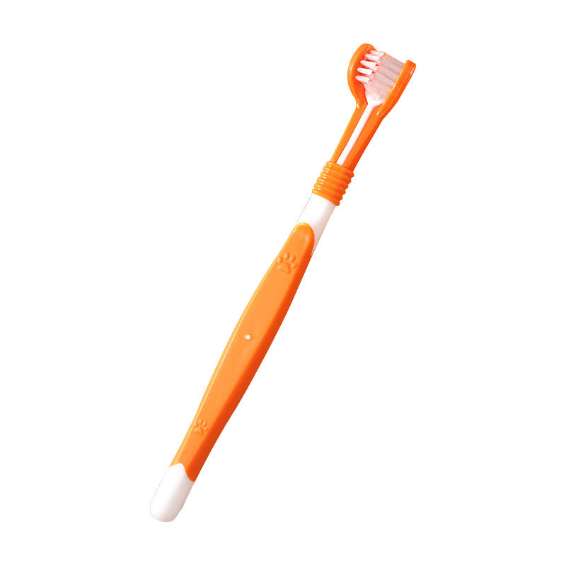 3-Sided Pet Soft Bristle Toothbrush (Buy 1 get 1 free)