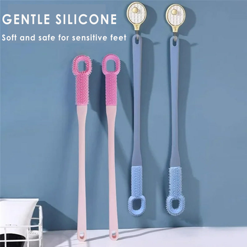 🦶 BUY 1 GET 1 FREE! ✨ Long-Handle Foot Scrubbing Brush - Reaches Toes & Heels Easily, Exfoliates Dead Skin & Improves Circulation 🧼📦