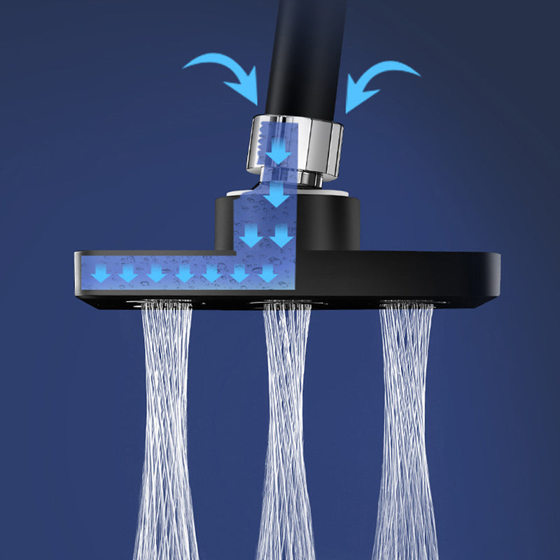 360° Adjustment Square Showerhead