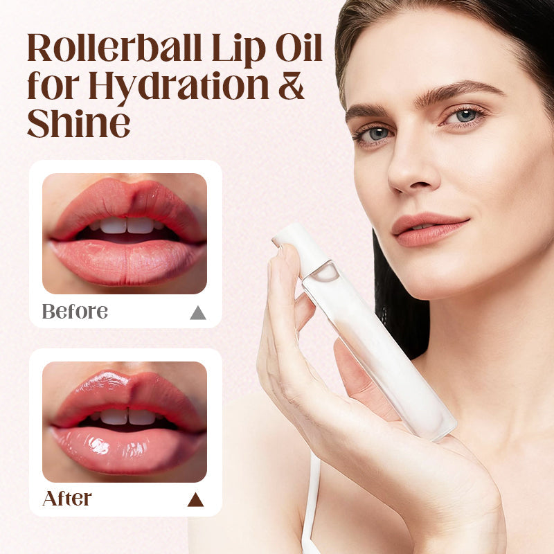 Rollerball Lip Oil for Hydration & Shine