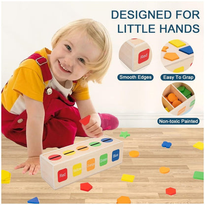 Educational Wooden Color & Shape Sorting Toy