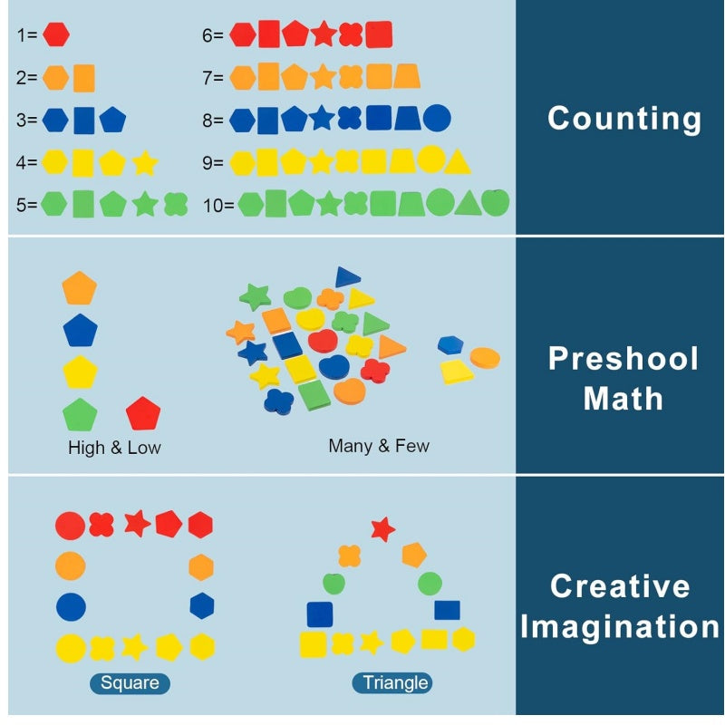 Educational Wooden Color & Shape Sorting Toy
