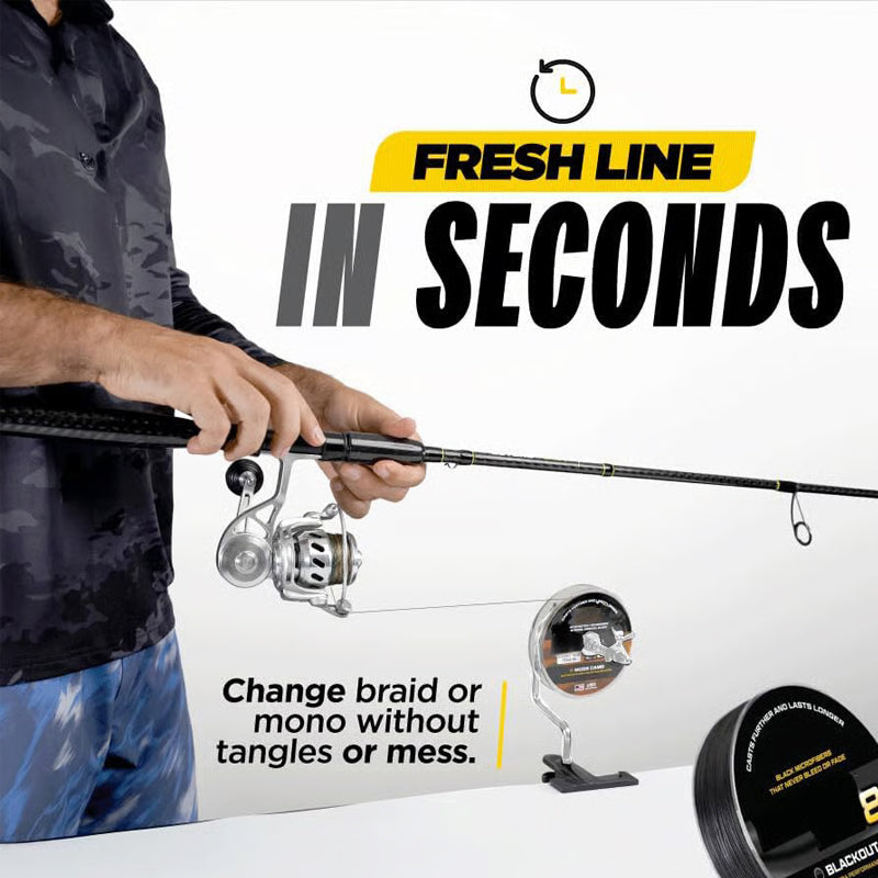 Clip-Type Fishing Reel Line Spooler