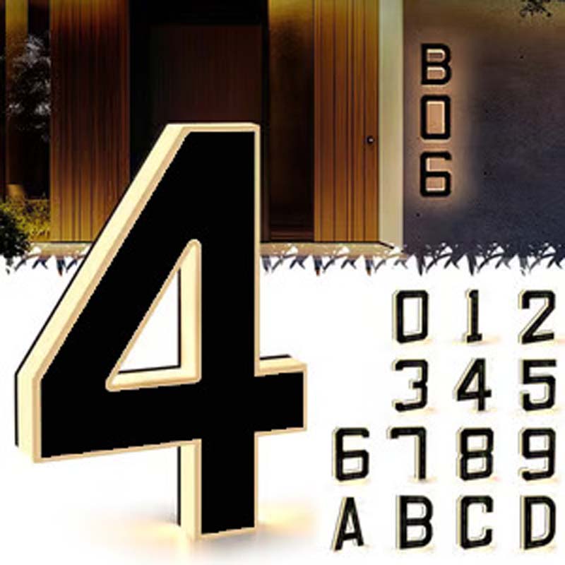 🏠✨Waterproof LED House Numbers for Outside