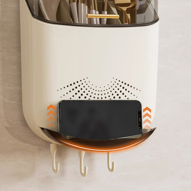 Wall Mounted Multifunctional Chopstick Holder Drain Box