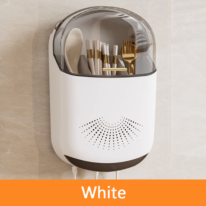 Wall Mounted Multifunctional Chopstick Holder Drain Box
