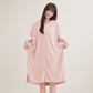 Women's Cosy Hooded Textured Grid Bathrobe