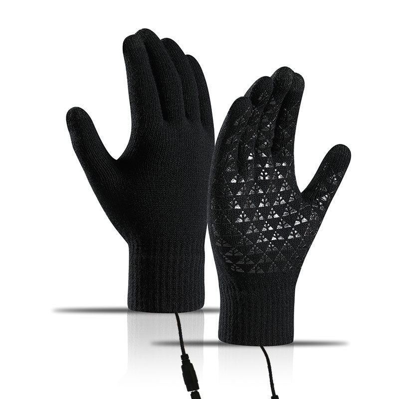 🔥USB Heated Knit Gloves - Touch Screen Friendly
