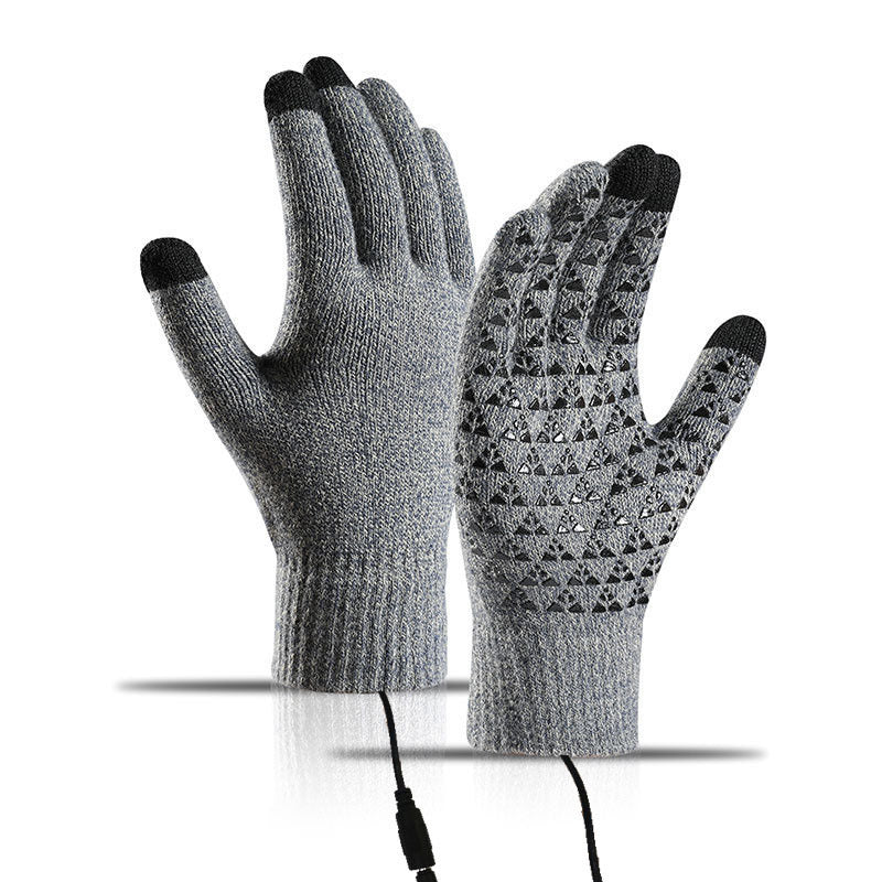 🔥USB Heated Knit Gloves - Touch Screen Friendly