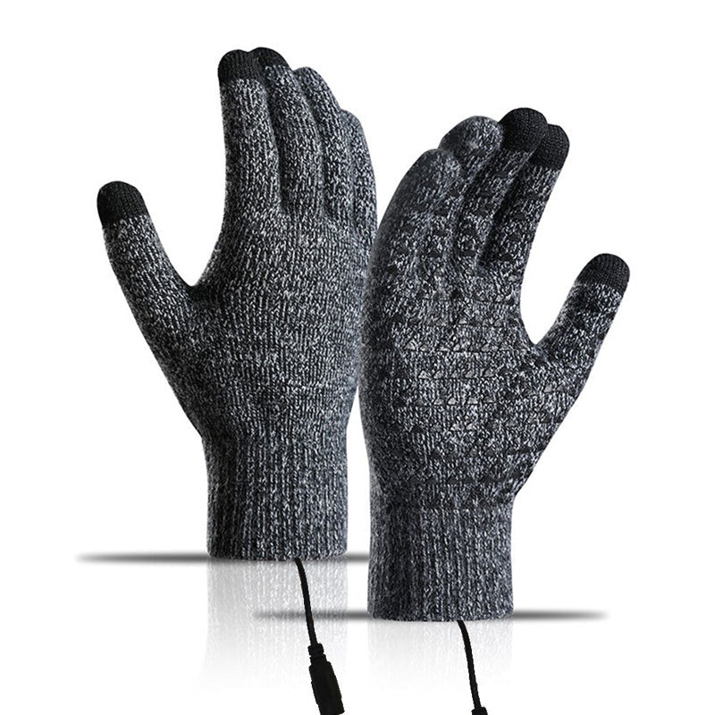 🔥USB Heated Knit Gloves - Touch Screen Friendly