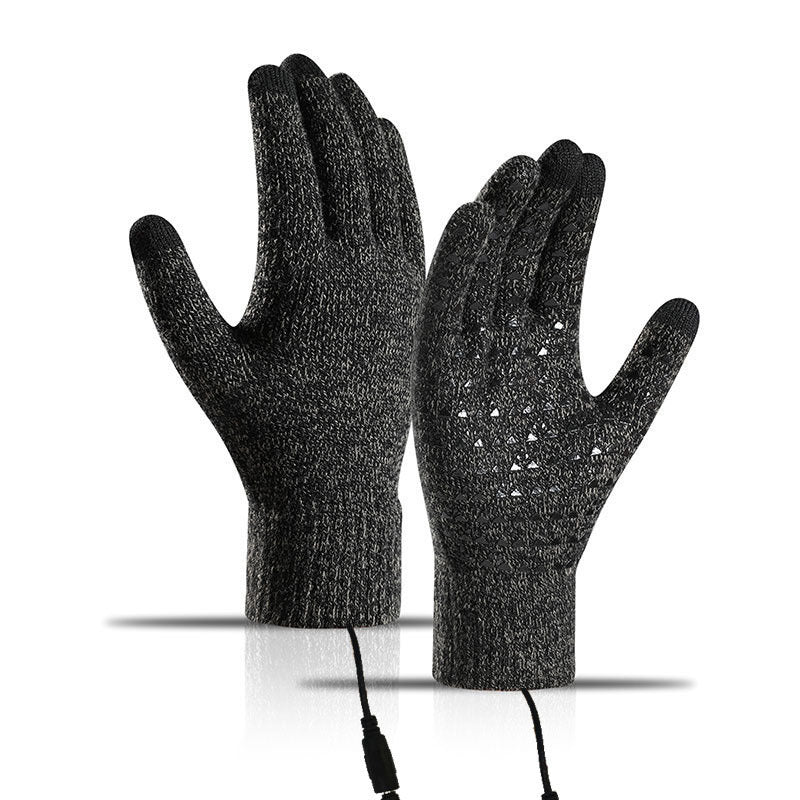 🔥USB Heated Knit Gloves - Touch Screen Friendly