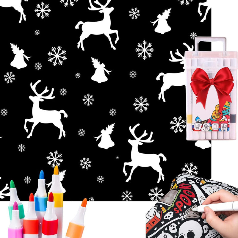 🎄Christmas Sale 49% OFF!!🎁🎁DIY Coloring Blanket with Markers