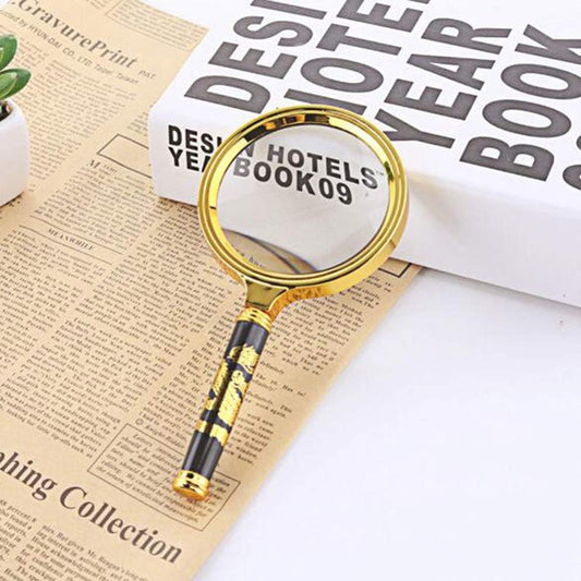 Dragon Pattern Handle Magnifying Glass with 10X Magnification