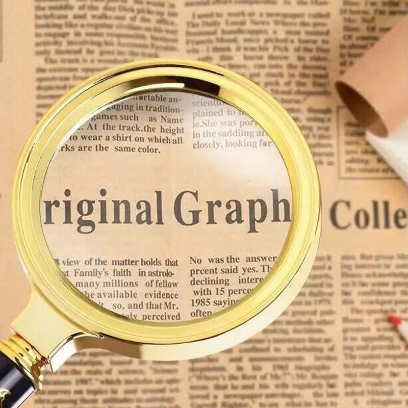 Dragon Pattern Handle Magnifying Glass with 10X Magnification